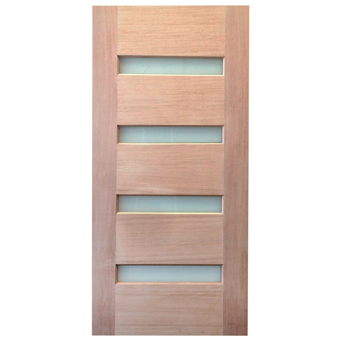 920X2040X40mm Entrance Solid Timber Veneer External Front Entry Door Glass 030