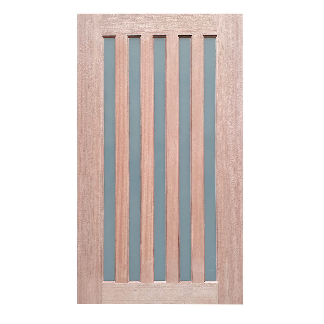 1200X2040X40mm Entrance Solid Timber Veneer External Front Entry Door Glass 033