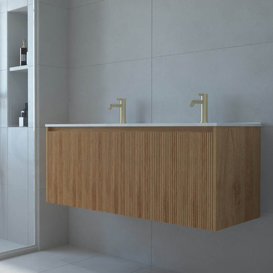 Baiachi Clermont 1200 Fluted Timber Bathroom Vanity Wall Hung Cabinet
