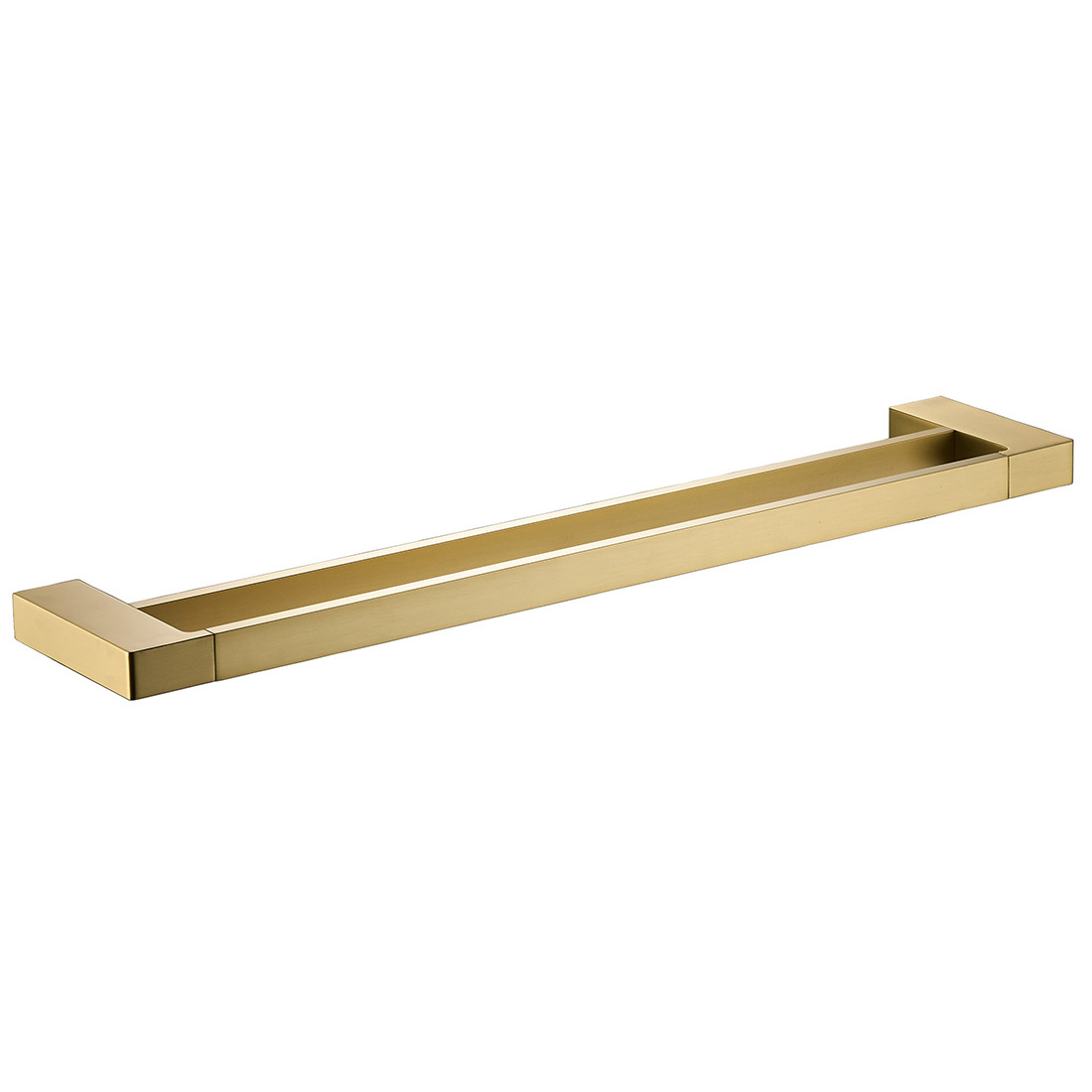 Ceram Double Towel Rail 800mm Brushed Gold