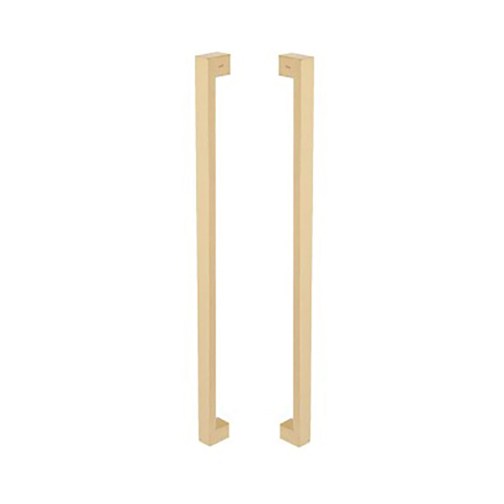 Zanda Polo Pull Handle Back to Back 600mm Satin Brass 316-SS