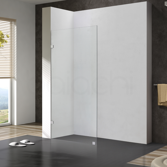 800mm Fixed Panel Shower Screen Chrome