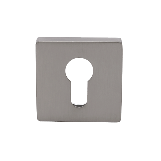 Zanda Q Series Square Euro Escutcheon Brushed Nickel