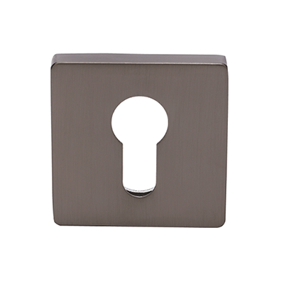 Zanda Q Series Square Euro Escutcheon Graphite Nickel