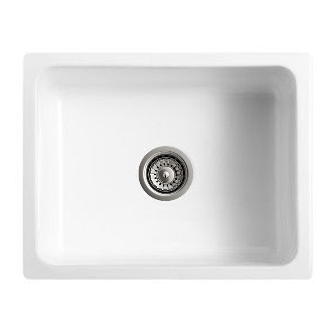 Baiachi 600X470X254mm Butler Farmhouse Kitchen Laundry Ceramic Sink Stainless Steel Waste