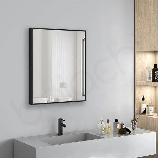 Baiachi Eden Square 600mmx750mm Frame Mirror Matte Black