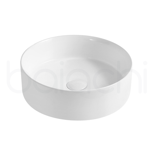 Baiachi 410mm Ceramic Above Counter Basin White