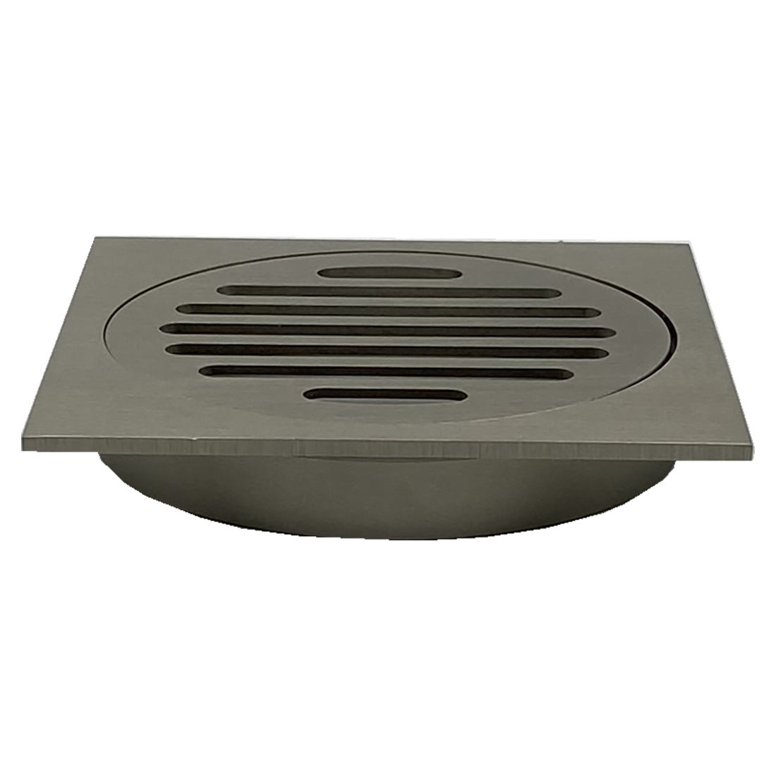110X110mm Brushed Nickel Bathroom Shower 100mm Floor Waste Drain