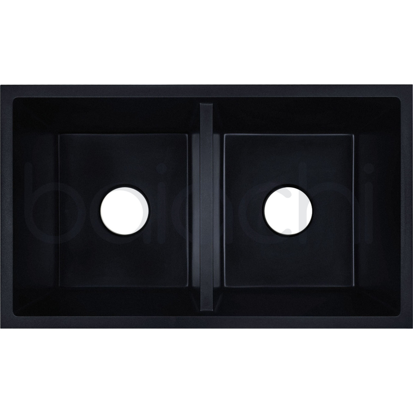 Baiachi Double Bowl Granite Kitchen Sink Black