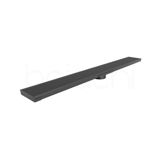 901-1200mm Linear Heelguard Adjustable Floor Waste Gun Metal