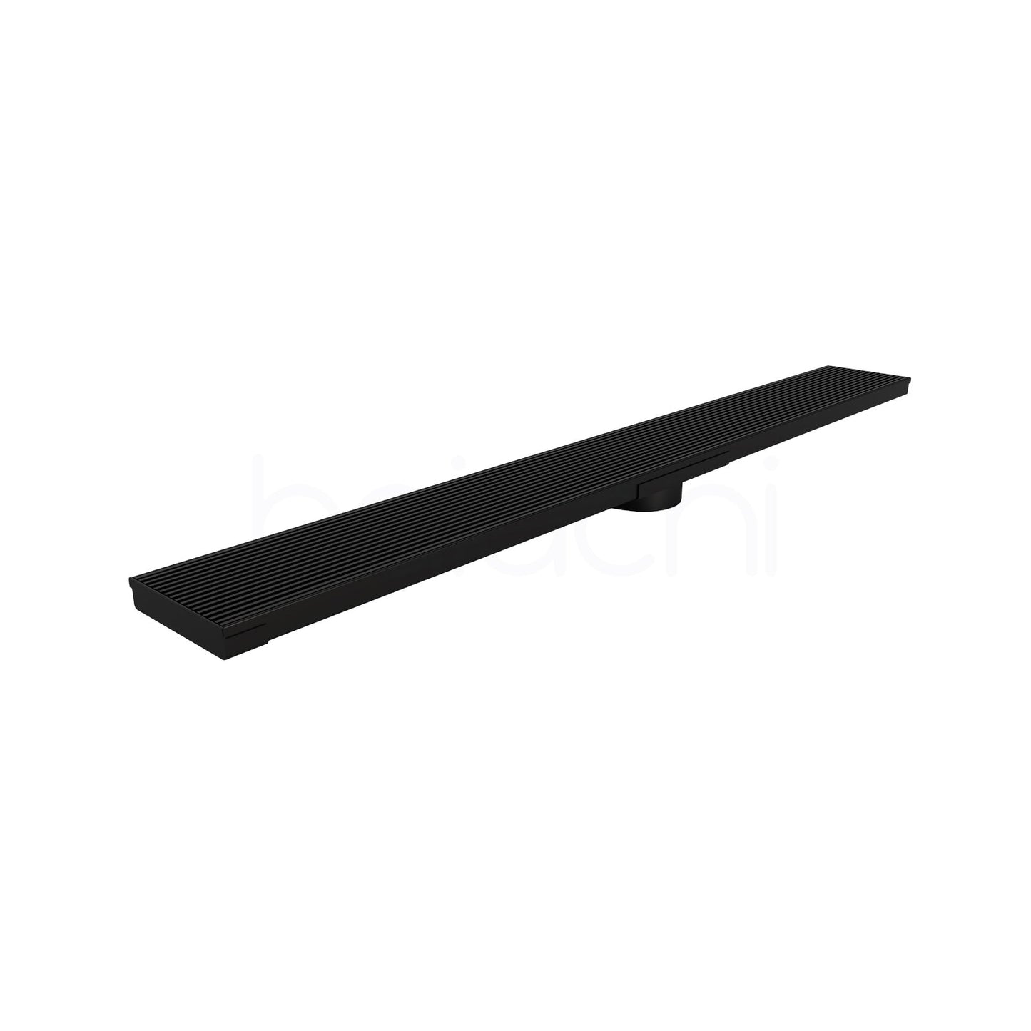 601-900mm Linear Heelguard Adjustable Floor Waste Matte Black