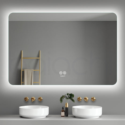 Baiachi LED Square 1200x800mm Backlit Anti-Fog Mirror