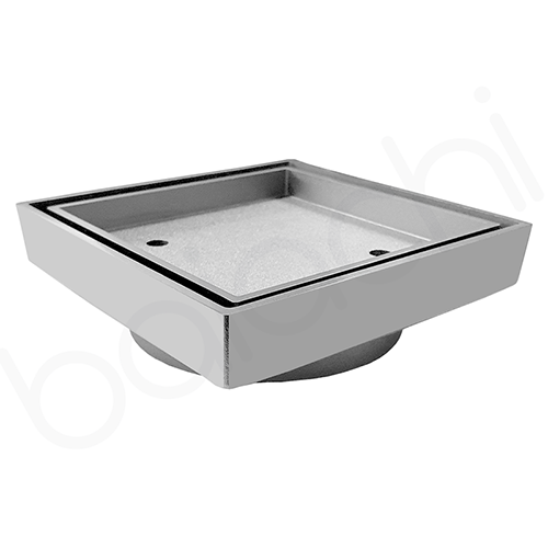 Baiachi 115 x 115mm Square Tile Insert Floor Waste 90mm outlet Chrome