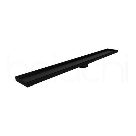 901-1200mm Linear Tile Insert Adjustable Floor Waste Matte Black