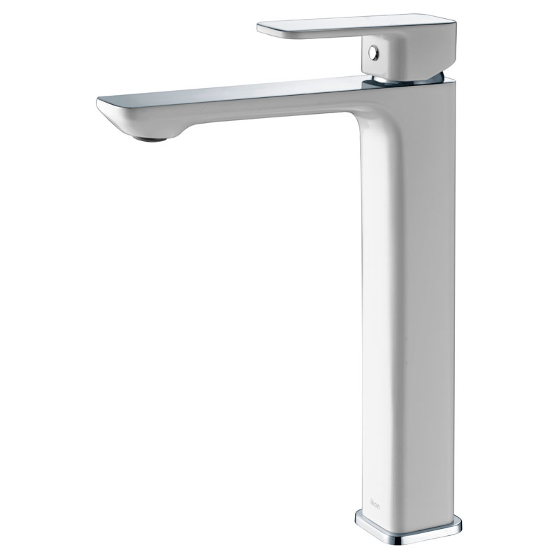 Ikon Seto High Rise Basin Mixer Chrome & White