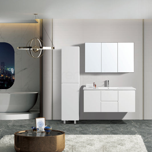 Ivana 1200mm PVC Water Proof Wall Hung Bathroom Vanity Cabinet