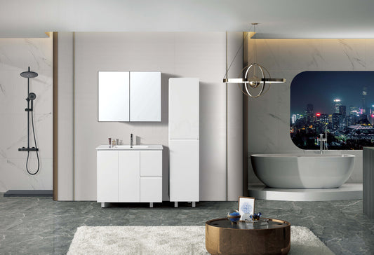 Ivana 900mm PVC Water Proof Bathroom Vanity Right Drawers Cabinet