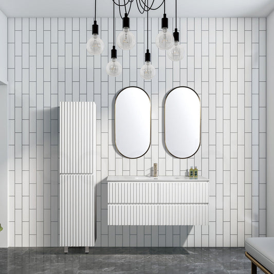 Oslo 1200mm PVC Wall Hung Bathroom Vanity Cabinet