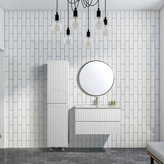 Oslo 900mm Plywood Wall Hung Bathroom Vanity Cabinet