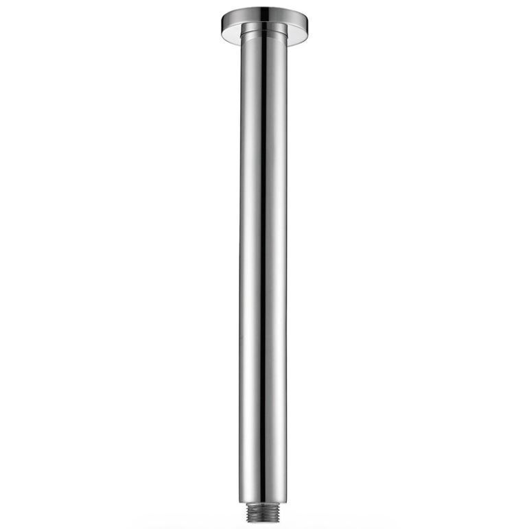 Ikon Celing Round Vertical Shower Arm 470mm Chrome
