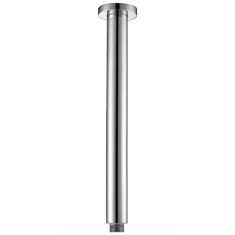 Ikon Celing Round Vertical Shower Arm 470mm Chrome