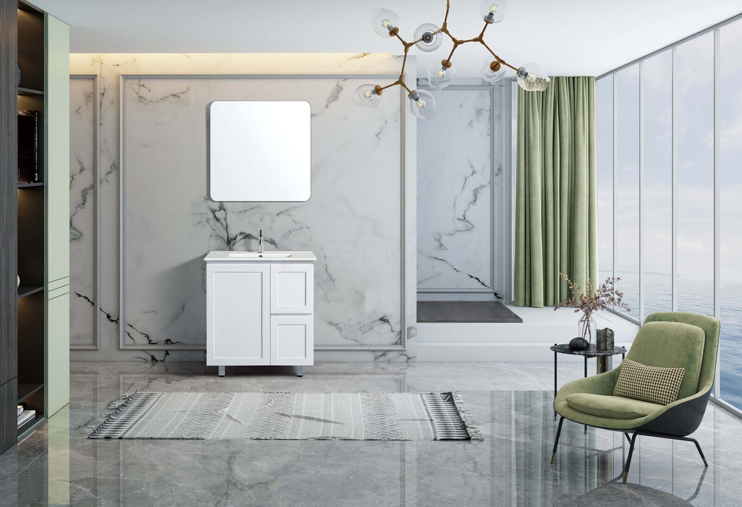 Shaker 750mm Plywood Bathroom Vanity Cabinet