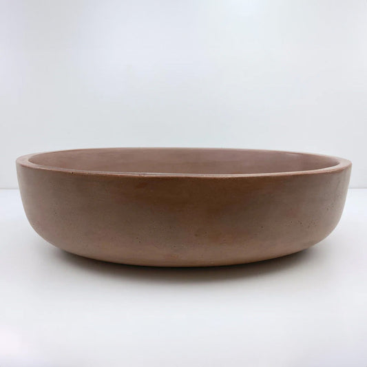 Spring Hill Designs Helia Petite Oval Above Counter Concrete Basin Sandy Brown