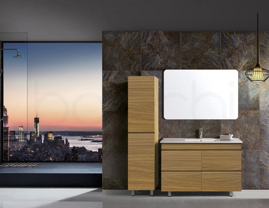 Vellena 1200mm Plywood Prime Oak Bathroom Vanity Cabinet