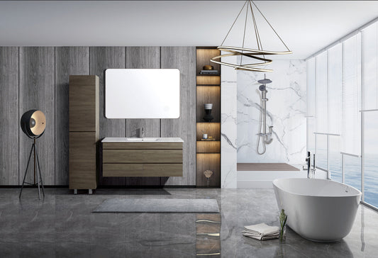 Vellena 1200mm PVC Water Proof Wash White Wall Hung Bathroom Vanity Cabinet