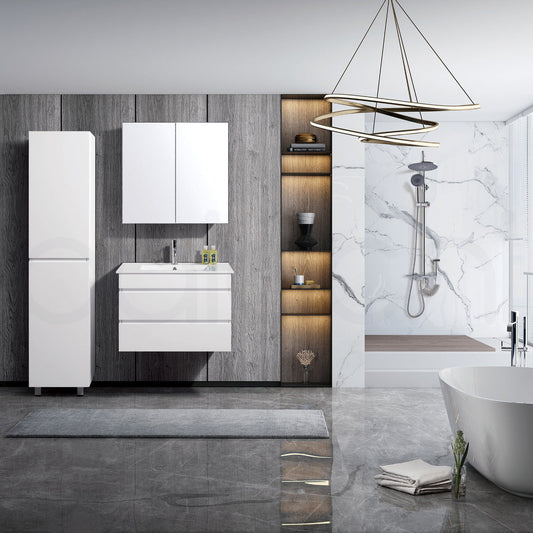 Vellena 750mm PVC Water Proof Wall Hung Bathroom Vanity Cabinet