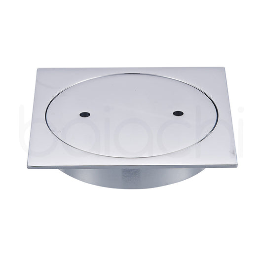 Baiachi Bathroom 100mm Clear Out Floor Waste Chrome