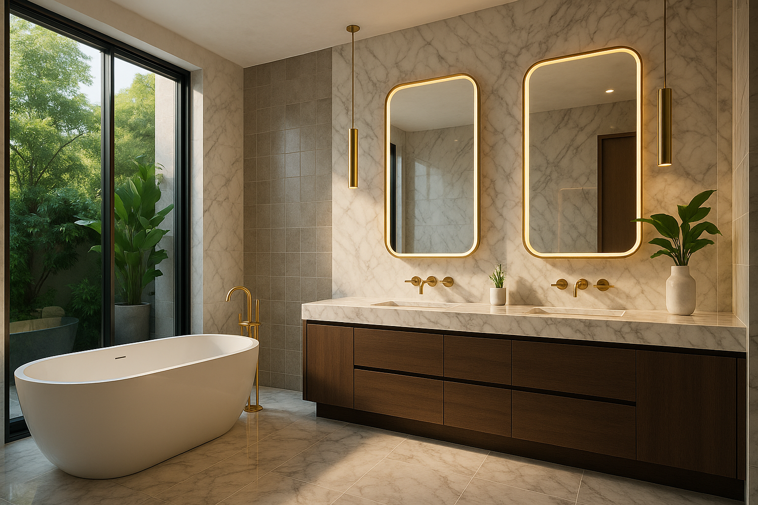 Modern Beautiful Bathroom wallpaper 4k