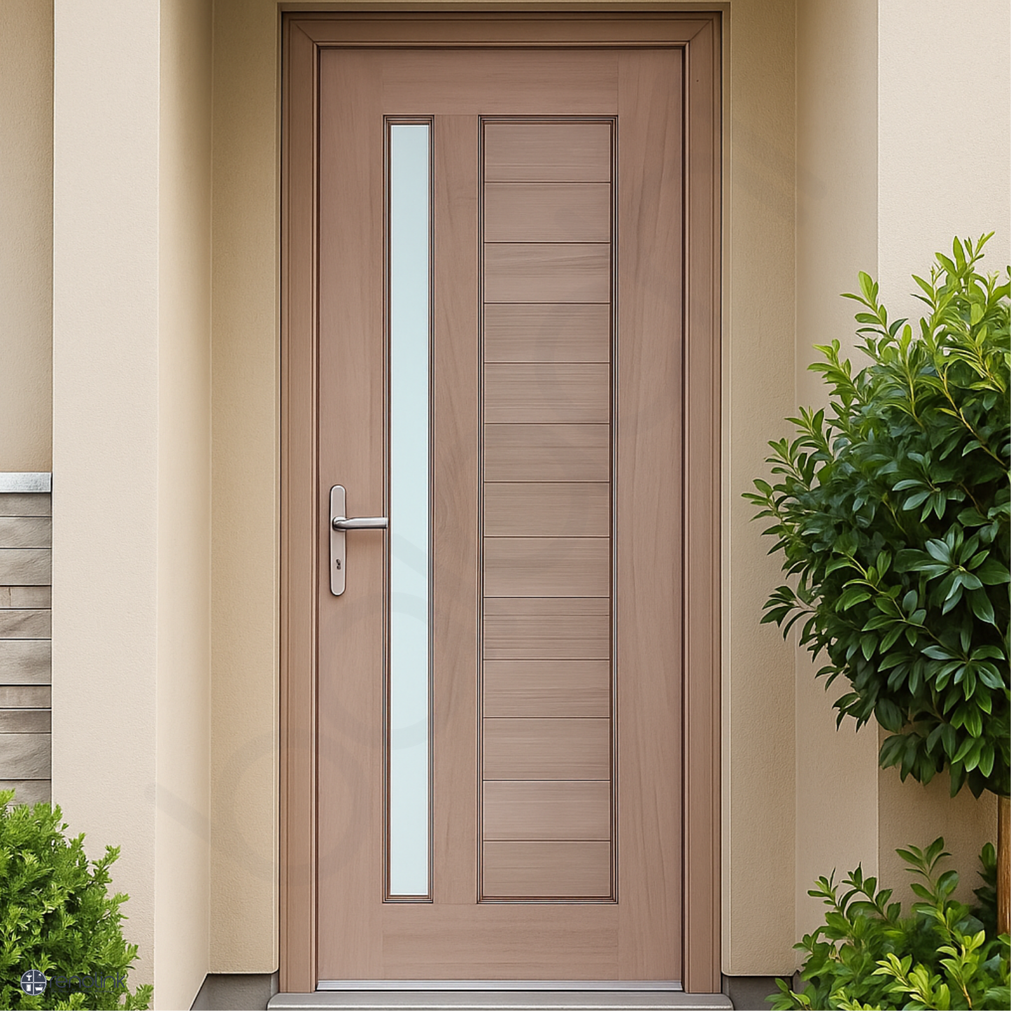 1 Lite Vertical Hampton External Door
