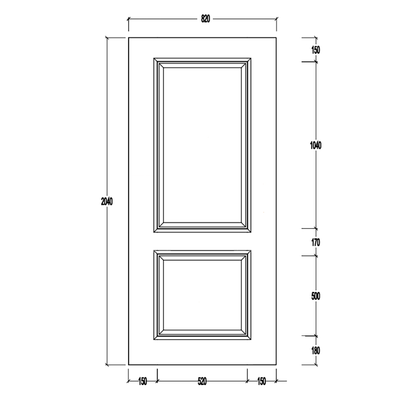 Sofia Raised Moulding Entrance Door