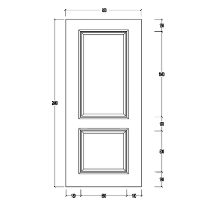 Sofia Raised Moulding Entrance Door