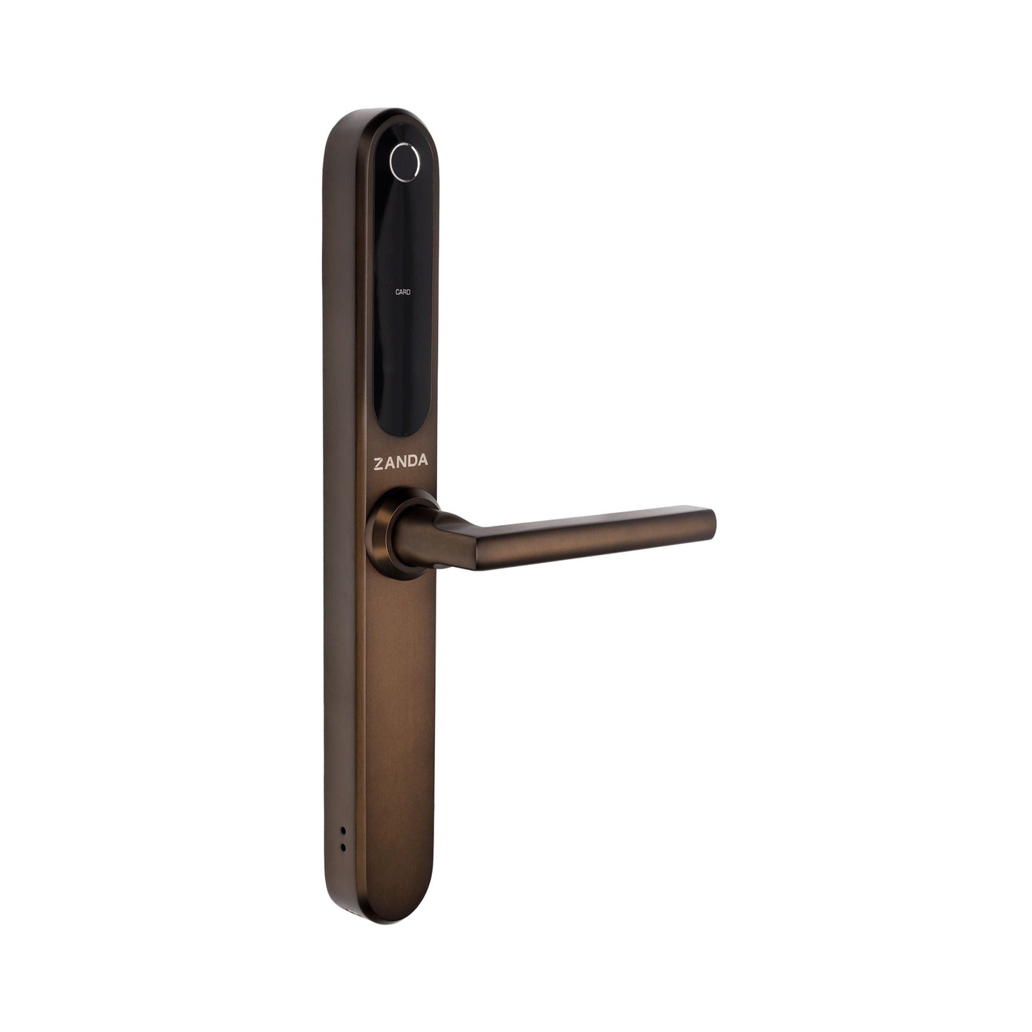Zanda Stealth Smart Lock Longplate 60mm Backset Mortice lock Ember Bronze