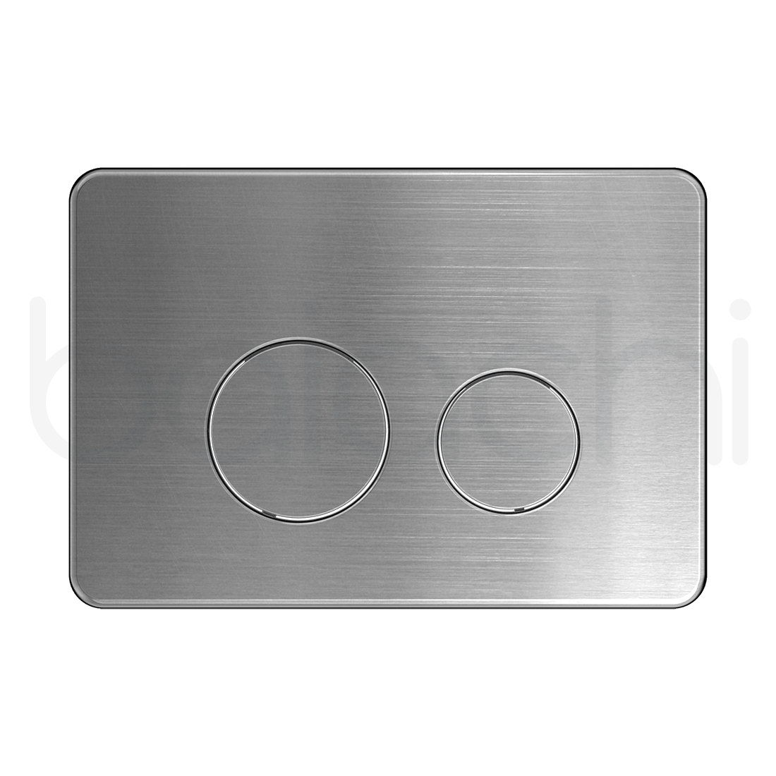 Baiachi R&T Stainless Steel Round Soft Square In-Wall Toilet Dual Flushing Buttons