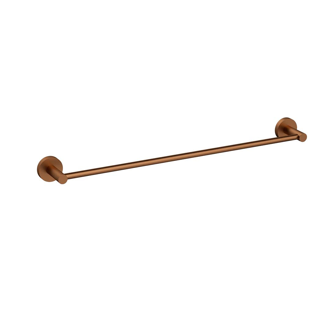 Otus Single Towel Rail 600mm Brushed Copper