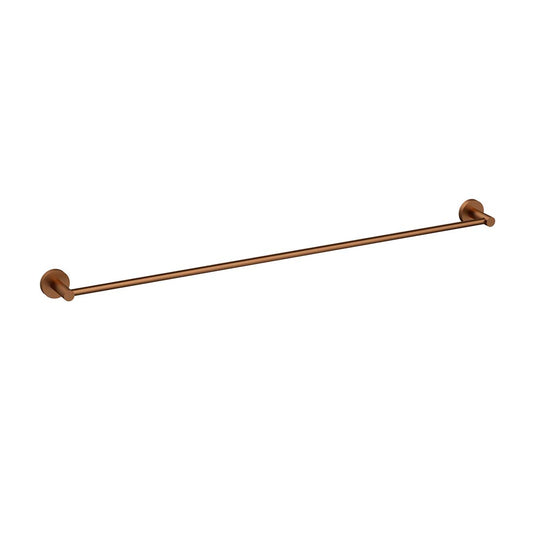 Otus Single Towel Rail 900mm Brushed Copper