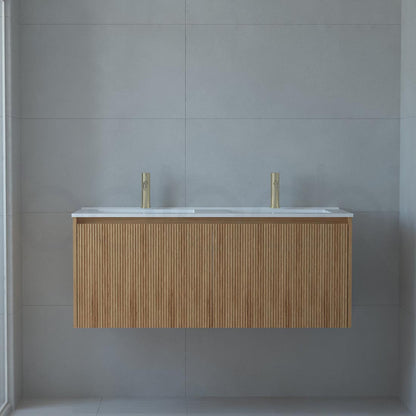 Baiachi Clermont 1200 Fluted Timber Bathroom Vanity Wall Hung Cabinet