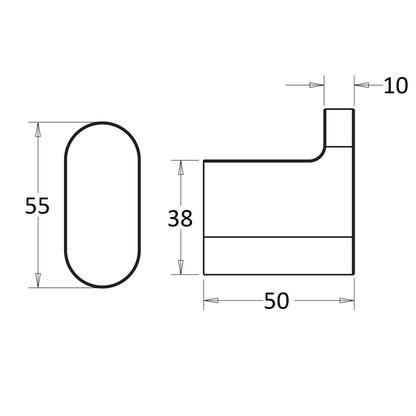Flores Robe Hook Brushed Nickel