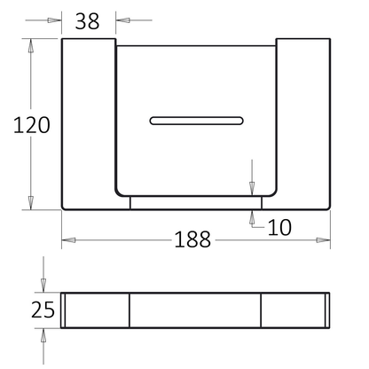 Ceram Soap Holder Brushed Gold