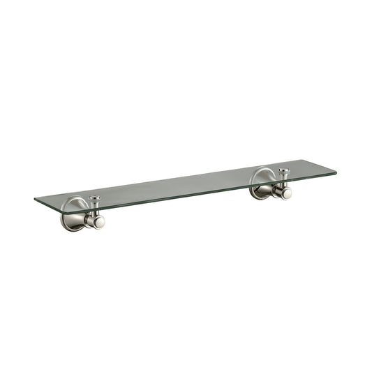 Ikon Clasico Glass Shelf Brushed Nickel