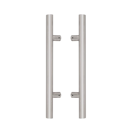 Zanda Round Door Pull Handle Back to Back 600mm Stainless Steel 316SS