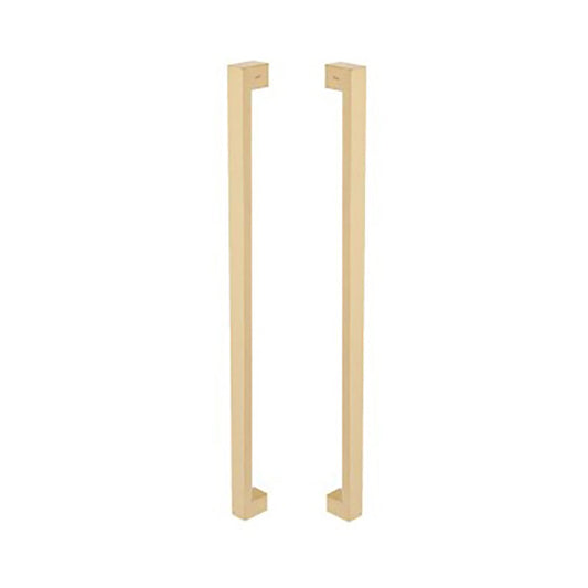 Zanda Polo Pull Handle Back to Back 600mm Satin Brass 316-SS