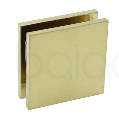 Frameless Shower Screen 1000mm Brushed Gold