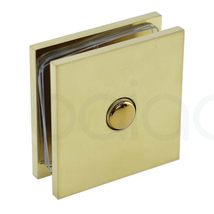 Frameless Shower Screen 1000mm Brushed Gold