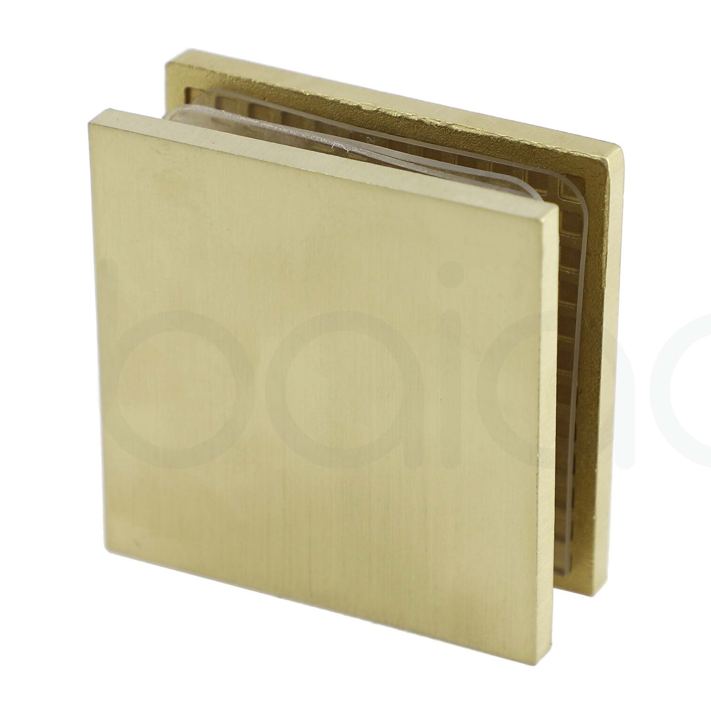 Frameless Shower Screen 800mm Brushed Gold