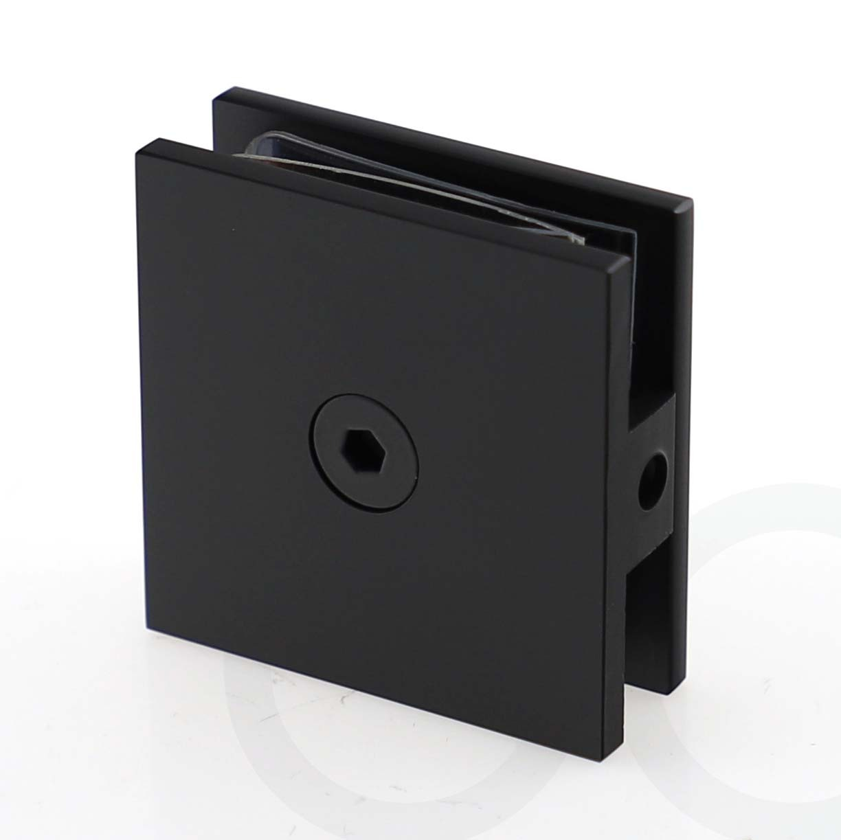 800mm Fixed Panel Shower Screen Matte Black