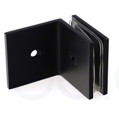 900mm Fixed Panel Shower Screen Matte Black